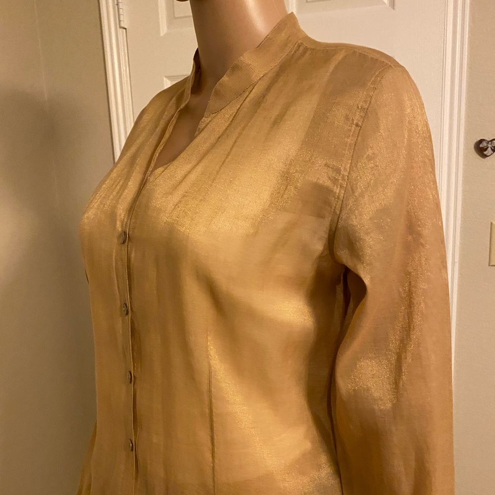 Eileen Fisher Metallic Top - Picture 4 of 12